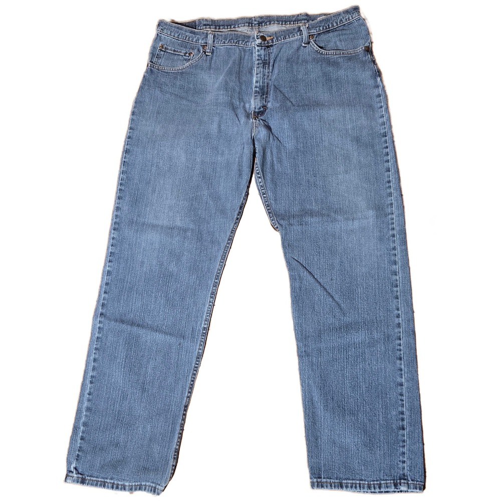 Wrangler Regular Fit Mens Blue Jeans 40x31/32tag Medium Wash Straight Leg *flaws